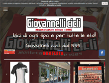 Tablet Screenshot of giovannellicicli.com